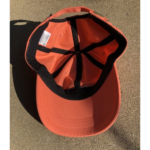 Vans Unisex Adjustable Orange Cotton Strap Back Hat With Embroidered Logo Skater - Picture 6 of 8